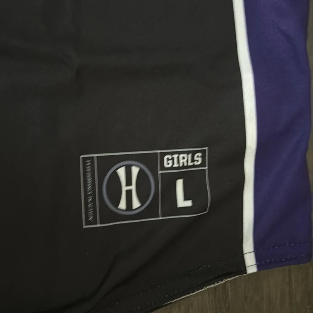 NEW Panthers Purple/Black/White 3-Button Baseball/Softball Style Jersey Youth L - Picture 5 of 9